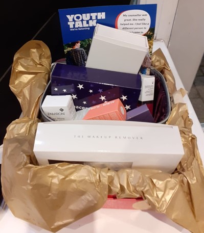 The Eve & Adam Beauty Clinic's Christmas raffle hamper at their Dermalux product launch