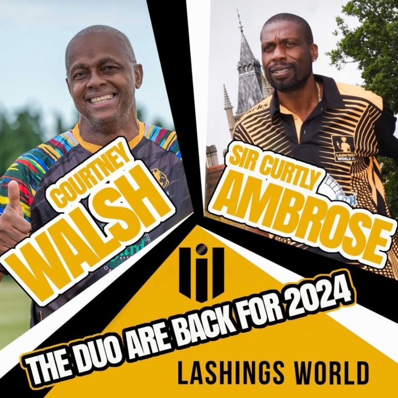 Courtney Walsh and Sir Curtly Ambrose - The Duo Back for 2024 Lashings World
