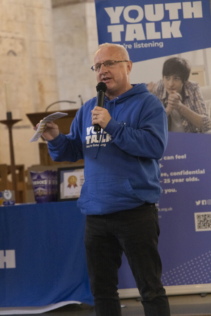 CEO of Youth Talk, David Barker, at the Great St Albans Challenge